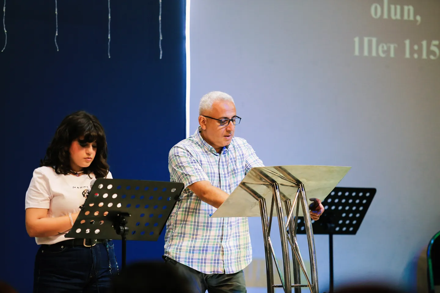 Church worship service